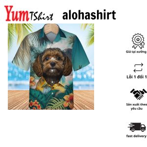 Charming Cavapoo Hawaiian Shirt for Dog Lovers Trendsetting 3D Print Pet Attire