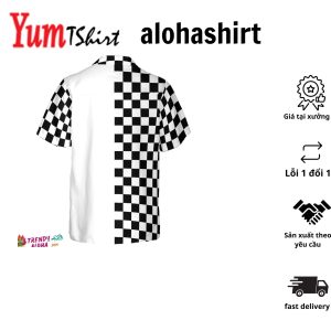 Checkboard Style Golf Hawaiian Shirt