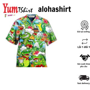 Chef Animals Alligator Hawaiian Shirt