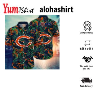 Chicago Bears NFL Hawaiian Shirt Summer Nights Aloha Shirt