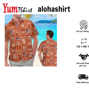 Chicago Bears Summer Commemorative Short Sleeve Button Up Tropical Hawaiian Shirt