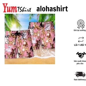 Chinoiserie Aloha Hawaiian Shirts Short Sleeve Aloha Beach Shirt Summer Casual ButtonDown Shirts