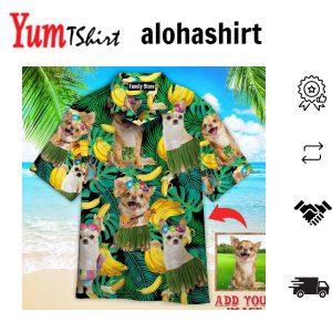 Chihuahua Summer Leaves Banana Custom Hawaiian Shirt