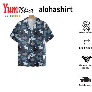Chinese Cd Hawaiian Shirt Dog Summer Leaves Hawaiian Shirt Unisex Print Aloha Short Sleeve Casual Shirt Summer Gifts
