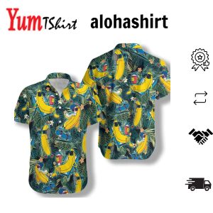 Chill Banana in a Funny Tropical Hawaiian Shirt