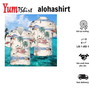 Chinese Crested Dog Summer Beach Hawaiian Shirt Hawaiian Shirts For Men Short Sleeve Aloha Beach Shirt