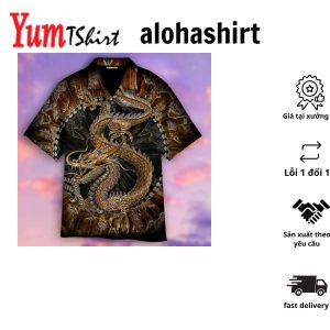 Chinese Inspired Dragon Design Hawaiian Shirt