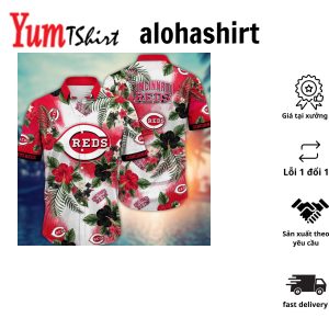 Cincinnati Reds MLB Hawaiian Shirt Blooming Flowerstime Aloha Shirt