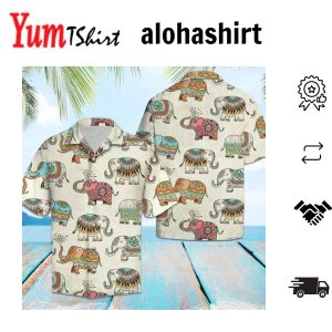 Coral Shell Beige Hawaiian Shirt 3D Summer Gifts