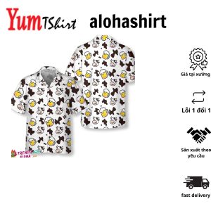 Cow And Beer Mug Seamless Pattern Cow Hawaiian Shirt Funny Cow Shirt For Men And Women Best Gift For Cow Lover