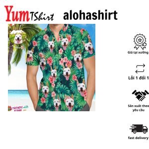 Custom Your Face And Welcome Christmas Custom Hawaiian Shirt