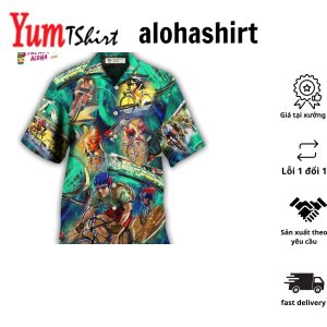 Cycling And Tennis Lover Abstract Painting Hawaiian Shirt