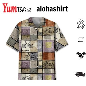 Cycling Retro Travel Hawaiian Shirt Funny Cycling Shirt Cycling Shirt Cyclist Shirt Bicycle Gift Biking Gift Bike Gift