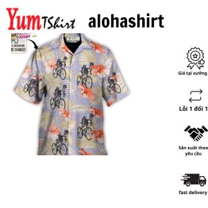 Cycling You Want Tropical Style Custom Photo – Hawaiian Shirt – Personalized Photo Gifts Hawaiian Shirt