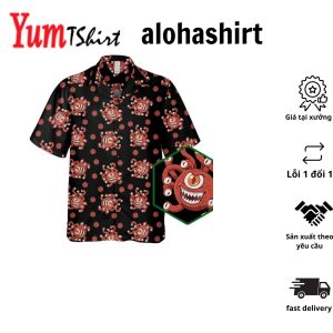 Dnd Hawaiian Shirt – Button Up Dice Print Perfect For Casual Or Formal Occasions