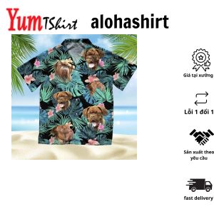 Dogue De Bordeaux Tropical Hawaiian Shirt for Dog Lovers Summer Fashion