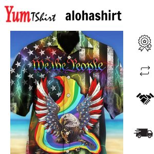 Eagle American Flag Hawaiian Shirt
