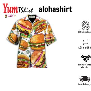Food Big Burger Life Is Better With Burger Hawaiian Shirt