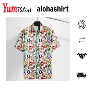 Fun and Vibrant Anime StitcCollection Hawaiian Shirt