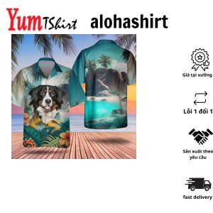 Greater Swiss Mountain Dog Tropic Oasis – Stand Out in the Tropics with this 3D Hawaiian Shirt