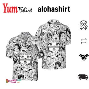 SGhibli Hawaiian Shirt All SSGhibli Emoji Faces Totoro Noface Mononoke Anime Hawaii Tshirt Awesome SGhibli Aloha Shirt