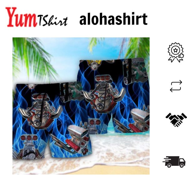 Ice Cream Color Style Aloha Hawaiian Beach Shorts