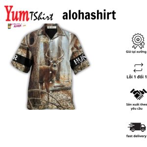 Hunting Deer Hunting Cool Forest Personalized Hawaiian Shirt