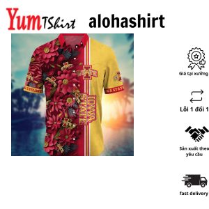 Iowa State Cyclones NCAA Hawaiian Shirt Custom Sun Showers Aloha Shirt