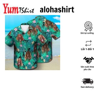 Irish Setter Hawaiian Shirt Dog Summer Leaves Hawaiian Shirt Unisex Print Aloha Short Sleeve Casual Shirt Summer Gifts