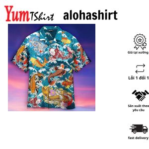 Koi Fish Hawaiian Shirt For