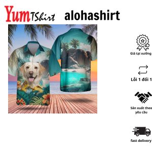 Labrador Retriever 3D Tropical Hawaiian Shirt