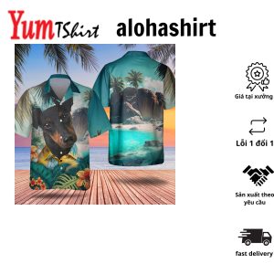 Manchester Terrier Tropical Hawaiian Shirt for Dog Lovers Summer Fashion