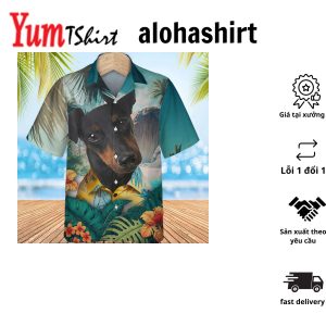 Manchester Terrier Tropical Hawaiian Shirt for Dog Lovers Summer Fashion