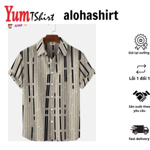 Men’s Short Sleeve Aloha Shirt – Casual and Print for a Stylish Look