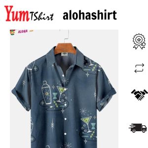 Personalized Photo Vintage Aloha Aloha Hawaiian Shirts Summer Tropical Shirts Short Sleeve ButtonDown