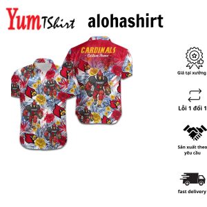 Ncaa Louisville Cardinals Custom Name Mascot Hawaiian Shirt Aloha Shirt