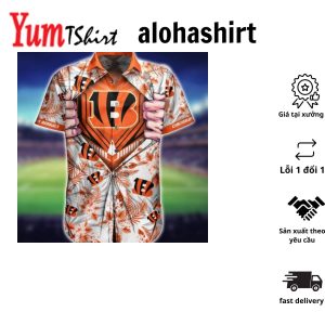NFL Cincinnati Bengals Hawaiian Shirt Short For Fans 02