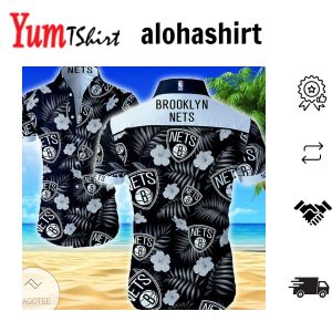 Nba Brooklyn Nets Tropical Flowers Hawaiian Shirt Aloha Shirt
