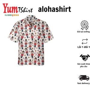 Nutcracker Christmas Seamless Pattern Hawaiian Shirt