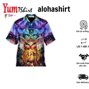 Owl Full Color Love Cool Hawaiian Shirt