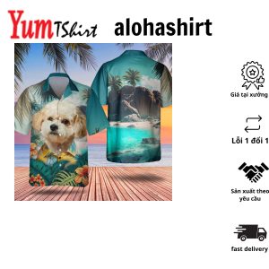 Rajapalayam Hawaiian Shirt Dog Summer Leaves Hawaiian Shirt Unisex Print Aloha Short Sleeve Casual Shirt Summer Gifts