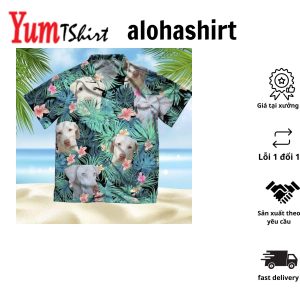 Rajapalayam Hawaiian Shirt Dog Summer Leaves Hawaiian Shirt Unisex Print Aloha Short Sleeve Casual Shirt Summer Gifts