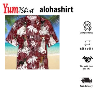 Rat Terrier Summer Beach Hawaiian Shirt Dog Beach Short Sleeve Hawaiian Shirt