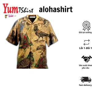 Regular Fit Short Sleeve Casual Aloha Shirt For Men