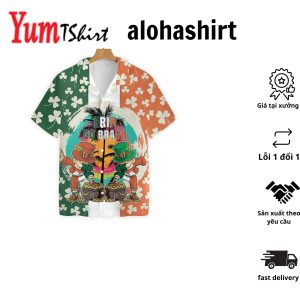 Saint Patrick’s Day Leprechaun Shamrock Irish Hawaii Shirt Aloha Hawaiian Shirt For Summer