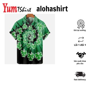 Shamrock Shores Irish Saint Patrick’s Day Hawaiian Shirt