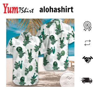 Simple Bowling Green White Tropical Unisex Hawaiian Shirts