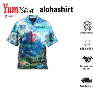 Tram Fantasy On The Ocean Hawaiian Shirt