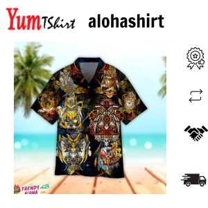 Vintage Hawaiian Beach Shirts With Custom Photo & Print ButtonDown Shirt