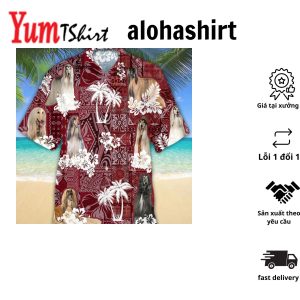 Afghan Hound Hawaiian Shirt For Men Tropical Shirts Gift For Him Funny Hawaiian Shirts